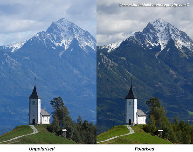 Polarizing filter effects