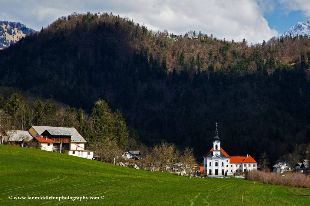 Velesovo Monastery, a Dominican convent developed around the local church of the annunciation, in Adergas village in the municipality of Cerklje na Gorenjskem, Slovenia.
