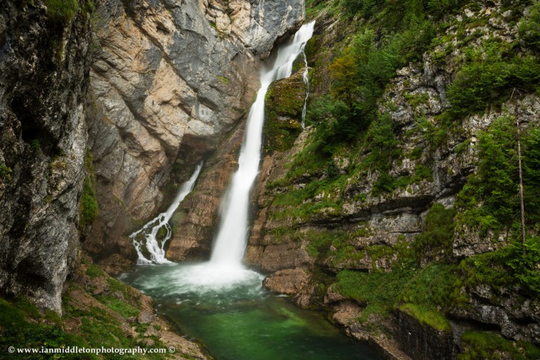 Savica waterfall, Triglav National Park, Bohinj Valley, Slovenia.