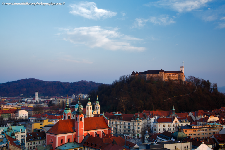 Ljubljana view from Neboticnik