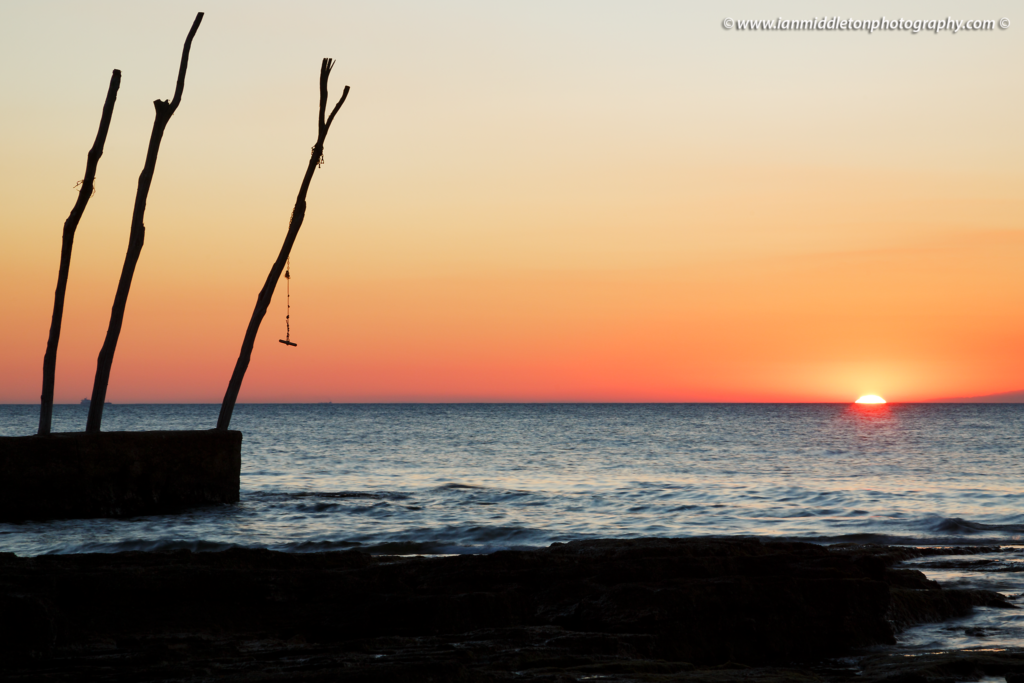 Sunset at basanija, near Savudrija, Istria Coast, Croatia.