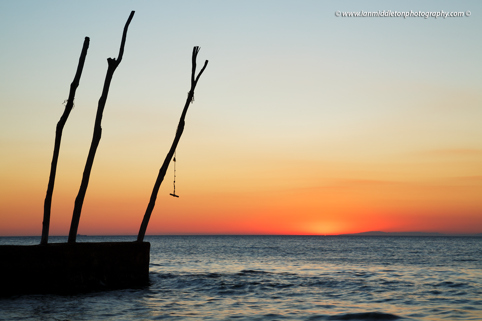 Sunset at basanija, near Savudrija, Istria Coast, Croatia.