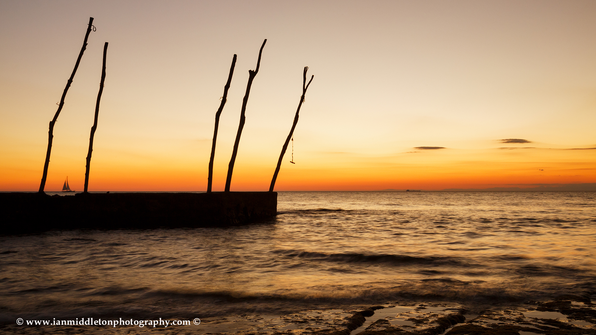 Sunset at basanija, near Savudrija, Istria Coast, Croatia.