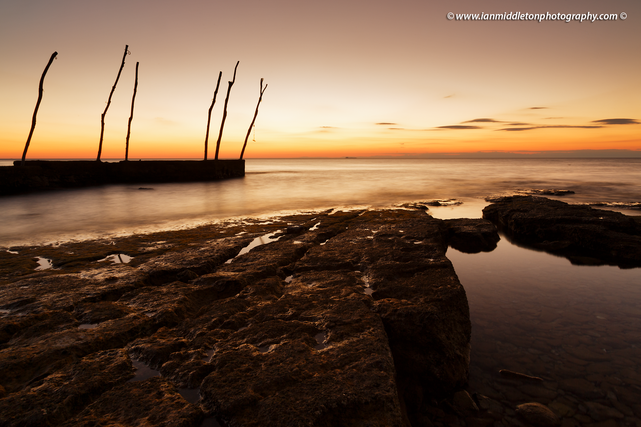 Sunset at basanija, near Savudrija, Istria Coast, Croatia.