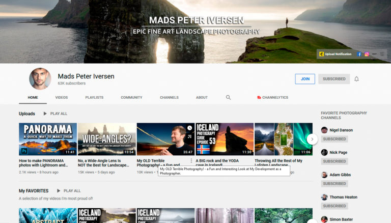 Mads Peter Iversen YouTube channel