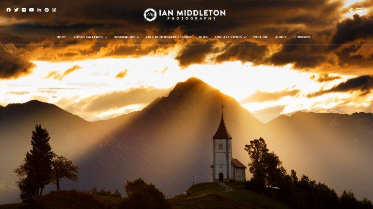 Photography website - Ian Middleton