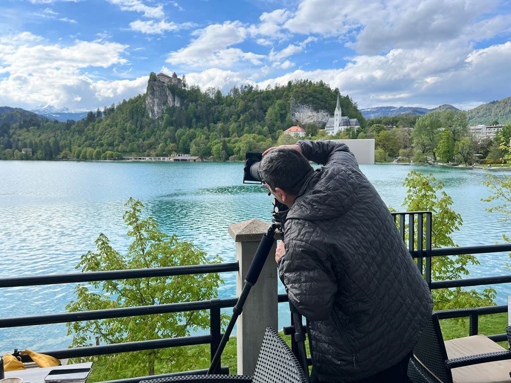 Lake Bled with my workshop group