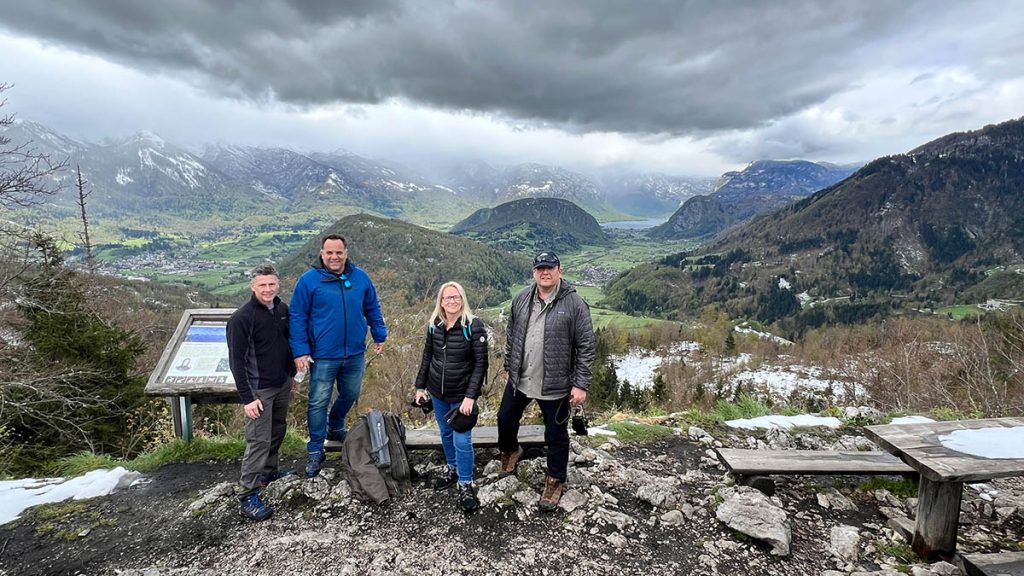 My workshop group at Vodnik Lookout over Bohinj