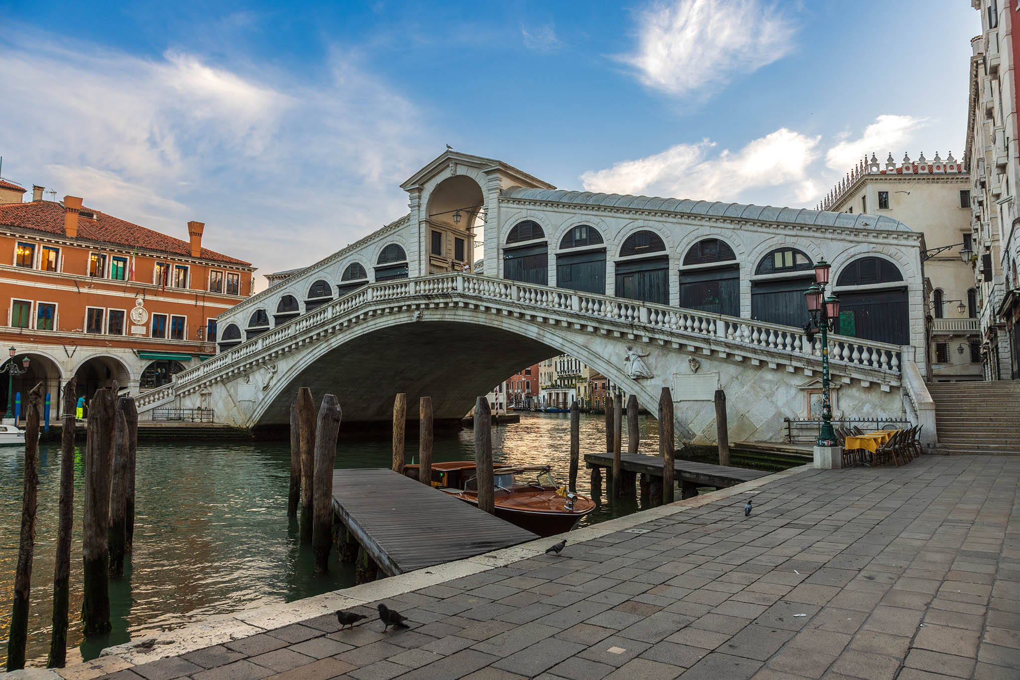 Rialto Bridge in Venice, Italy.