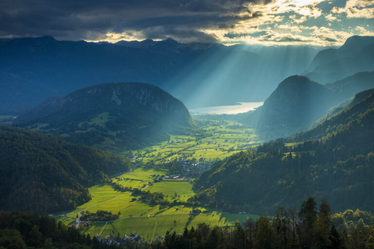 Srednja Vas in the Bohinj Valley, Slovenia