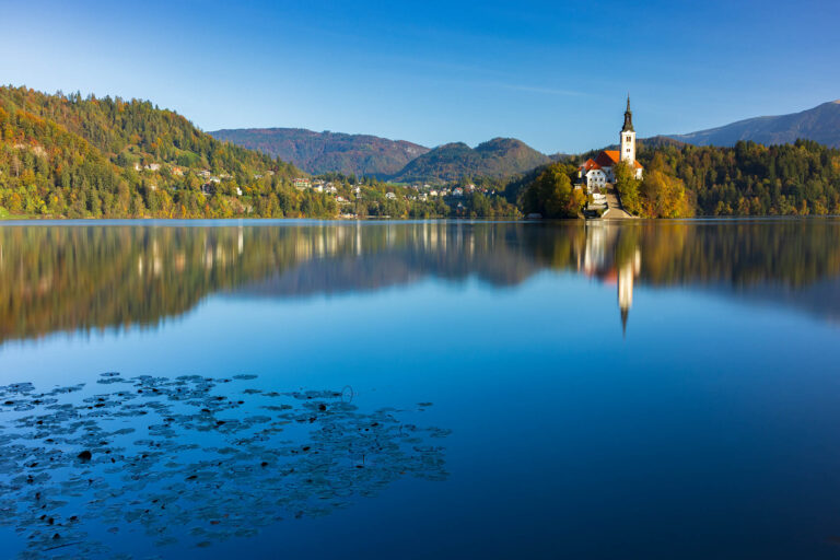 Autumn colours at Lake Bled