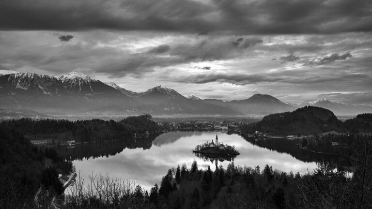 View of Lake Bled from Ojstrica