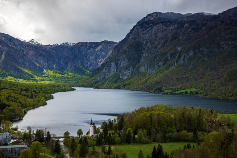 Lake Bohinj from Pec viewpoint