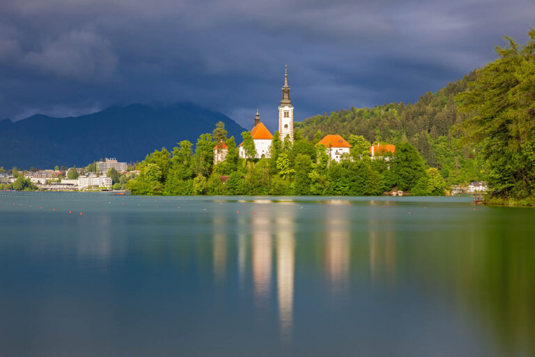 After storm light over Lake Bled