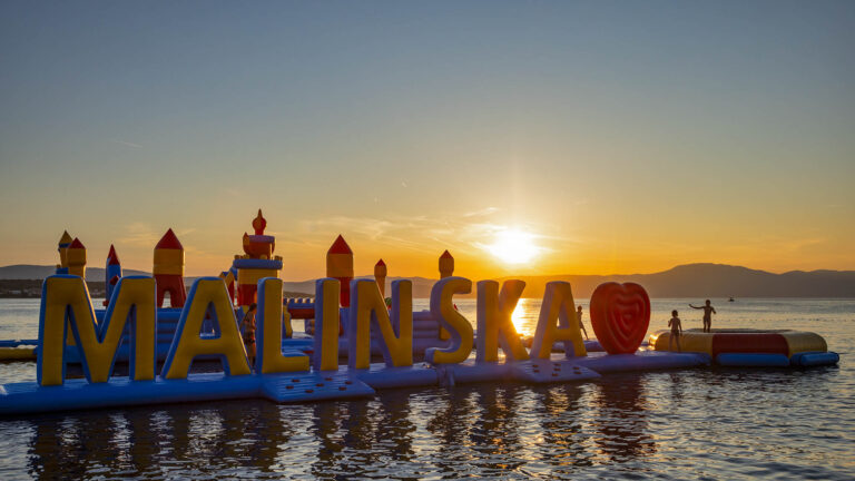 Sunset from Malinska on Krk Island, Croatia