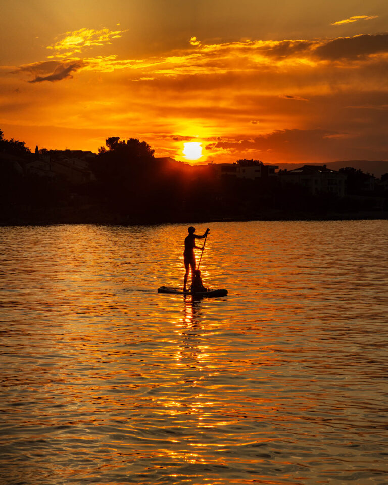 Supping at sunset at Vantacici, Krk Island, Croatia