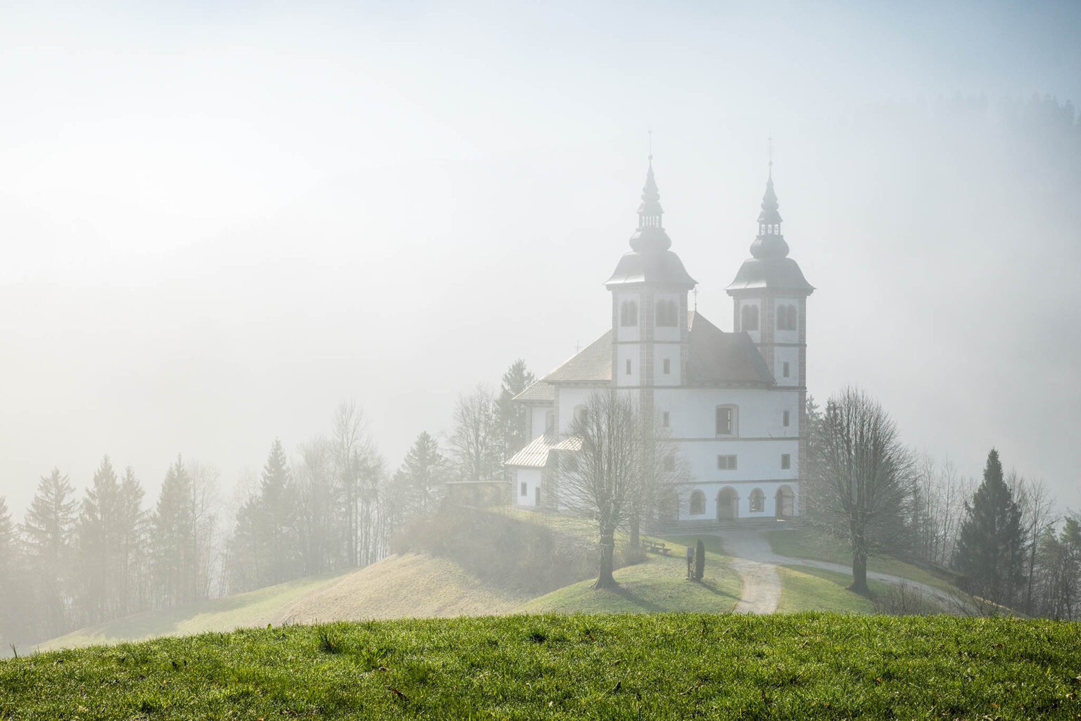 Saint Volbenk church, Poljanska Sora, Slovenia.