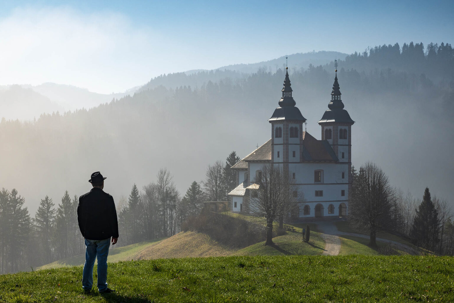 Saint Volbenk church, Poljanska Sora, Slovenia.