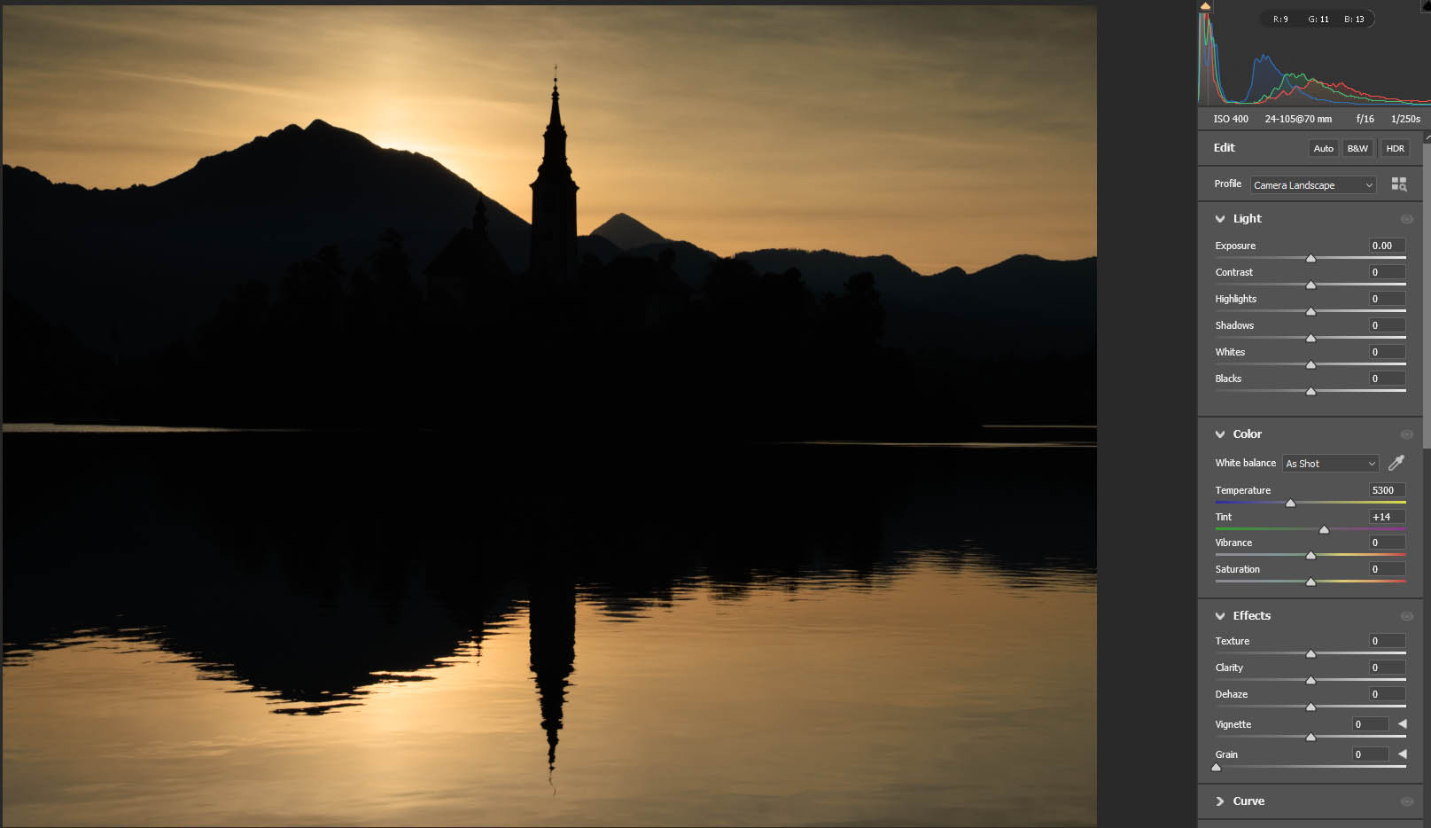 Shadow clipping Example